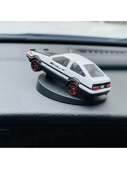 Car For lightning mcqueen Drift Rotating Ornaments Auto Dashboard Turning AE86 Model Deco Car Center Console Decoration - MANDOTOS