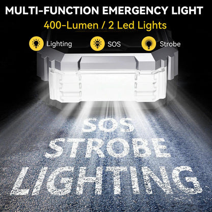 Car Jump Starter With Air Compressor LCD Screen 21800mAh Portable Booster Charger 6000A Powerful Car Battery Starting Devi - MANDOTOS