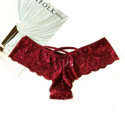 Chic 4-Pack Lace G-String Panties for Women - MANDOTOS