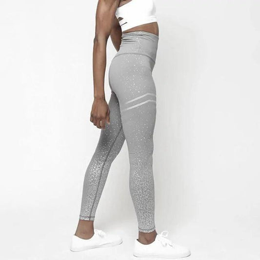 Chic Gold Print Leggings - MANDOTOS