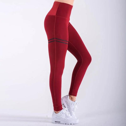 Chic Gold Print Leggings - MANDOTOS