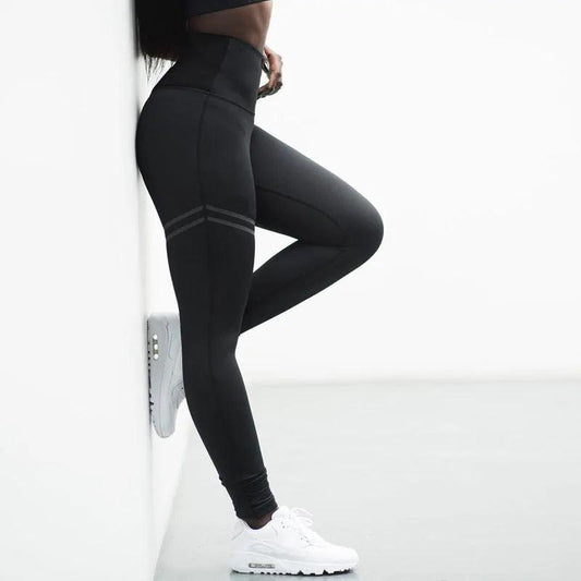 Chic Gold Print Leggings - MANDOTOS