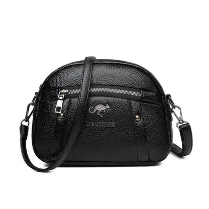 Chic Leather Circle Purse - MANDOTOS