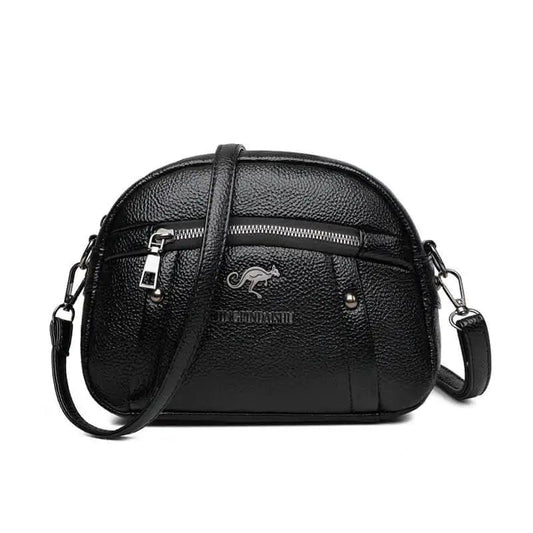 Chic Leather Circle Purse - MANDOTOS