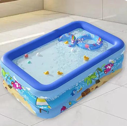 Colorful Kids' Inflatable Pool – Sturdy PVC - MANDOTOS