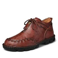Cowhide Leather Men's Boots - MANDOTOS