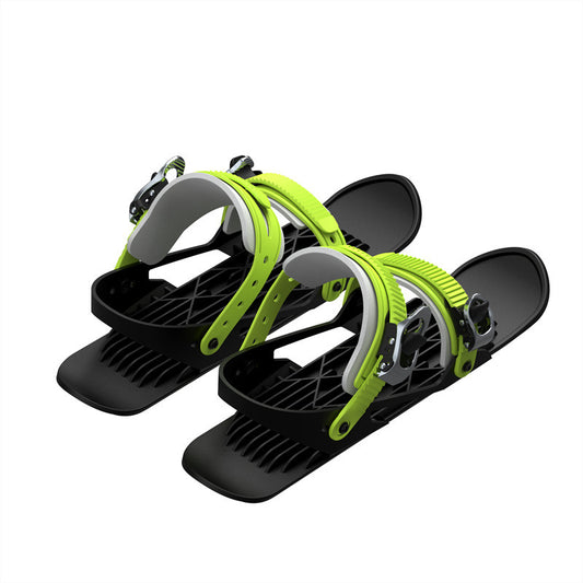Mini Ski Skates Portable Short Skiboard Adjustable Skates Shoes For Snow - MANDOTOS