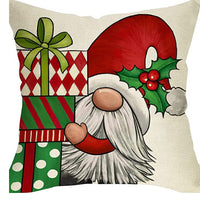Christmas Decorations Pillow Covers Sofa Square Throw Pillow Cases Stamping Snowflake Waist Cushion Cover Home Bed Decor - MANDOTOS