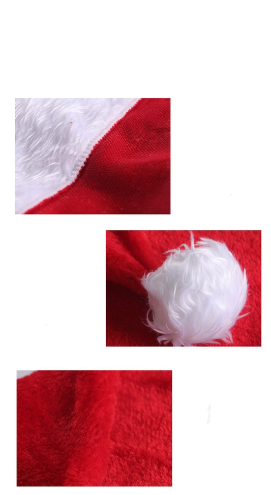 Christmas Hat LED Light Plush Children's Adult Christmas Decorations Christmas Supplies Luminous Santa Hat Home Decoracion - MANDOTOS