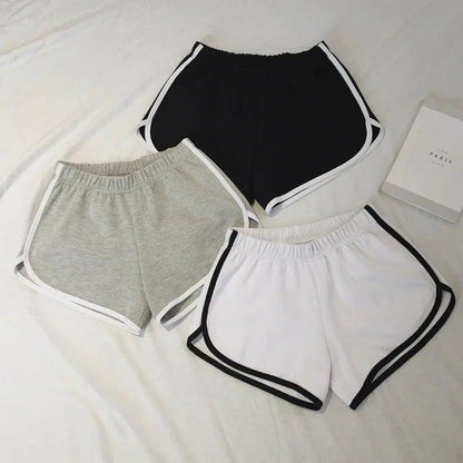 Elastic Shorts for Women, Loose Fitting, Quick Drying, Summer Thin Running, Fitness, Leisure, and Anti External Wear. Instagram - MANDOTOS