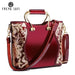 Elegant Floral Leather Tote - MANDOTOS