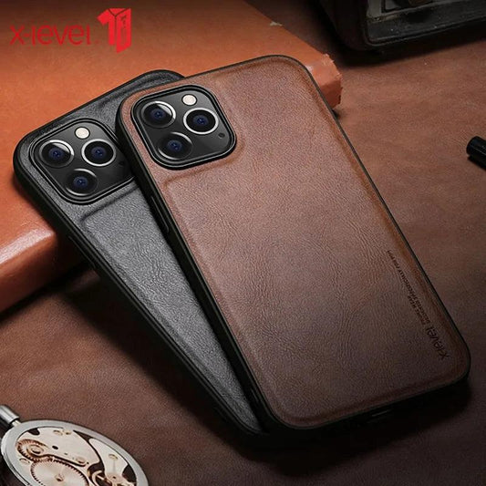 Elegant Leather iPhone Shield - MANDOTOS