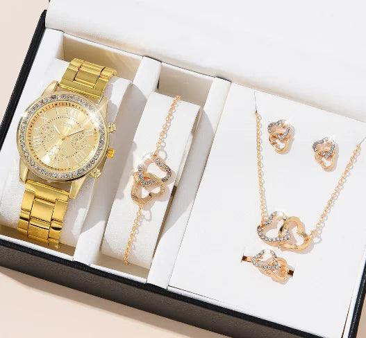Elegant Rose Gold Watch Ensemble - MANDOTOS