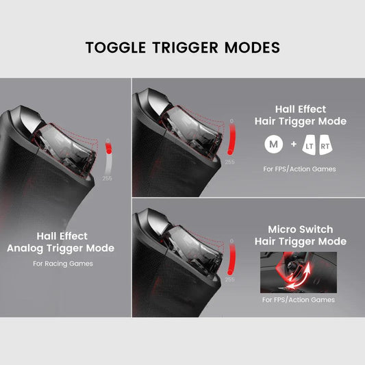 GameSir Cyclone 2 Wireless Controller for Nintendo Switch / iPhone / Android, Bluetooth Gamepad with Hall Effect Joystick - MANDOTOS