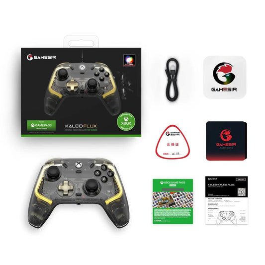 GameSir Kaleid Flux Xbox Controller Wired Gamepad for Xbox Series X, Xbox Series S, Xbox One game console Hall Effect Joystick - MANDOTOS
