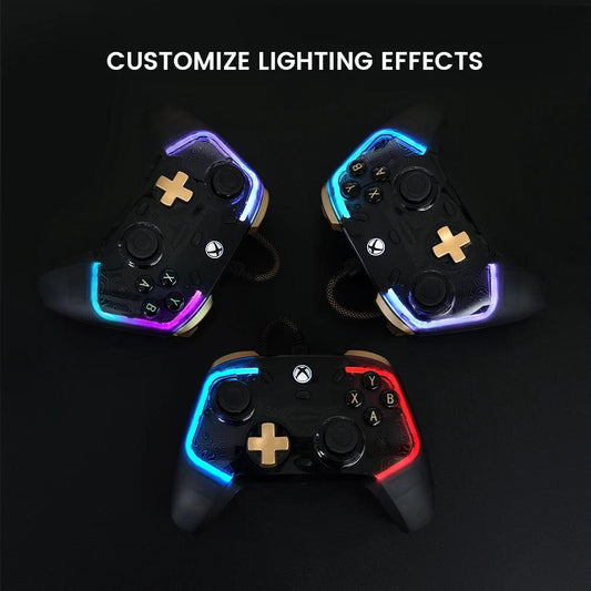 GameSir Kaleid Flux Xbox Controller Wired Gamepad for Xbox Series X, Xbox Series S, Xbox One game console Hall Effect Joystick - MANDOTOS