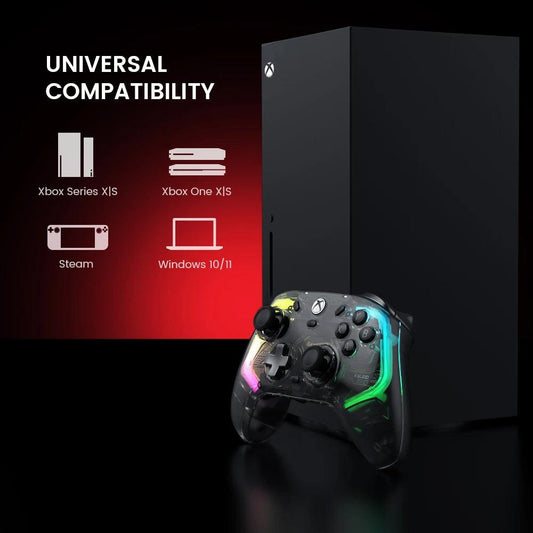 GameSir Kaleid Flux Xbox Controller Wired Gamepad for Xbox Series X, Xbox Series S, Xbox One game console Hall Effect Joystick - MANDOTOS