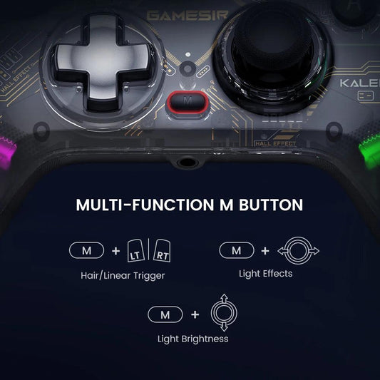 GameSir Kaleid Flux Xbox Controller Wired Gamepad for Xbox Series X, Xbox Series S, Xbox One game console Hall Effect Joystick - MANDOTOS