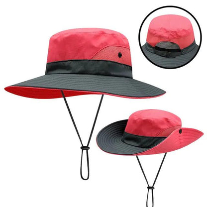 Girls' Ponytail UV Shield Sun Hat - MANDOTOS