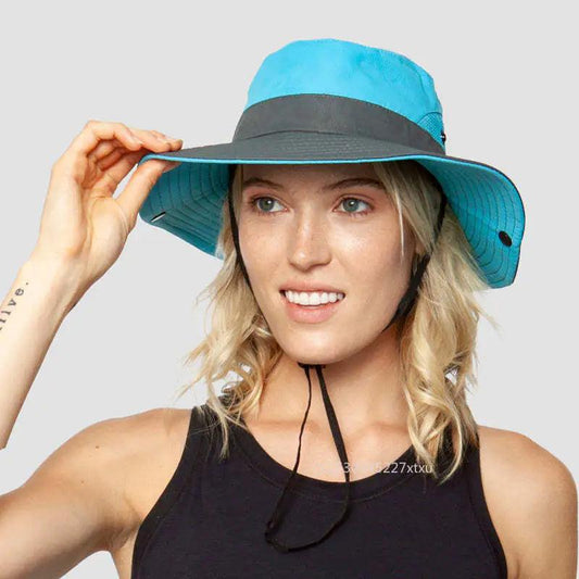 Girls' Ponytail UV Shield Sun Hat - MANDOTOS