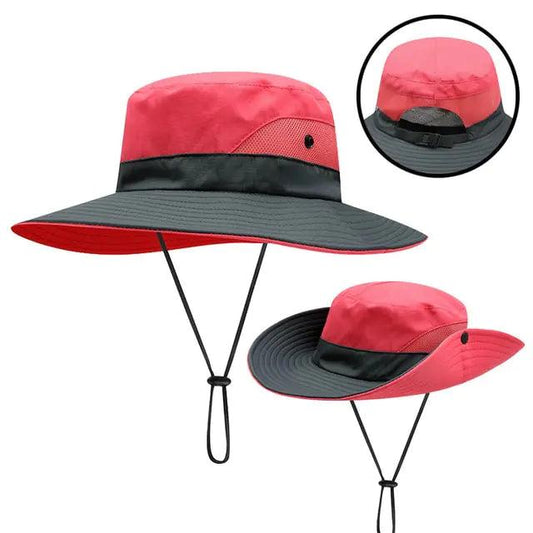 Girls' Ponytail UV Shield Sun Hat - MANDOTOS