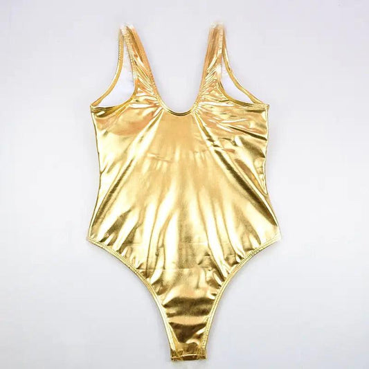 Glam Gold & Silver Metallic Swimsuit - MANDOTOS