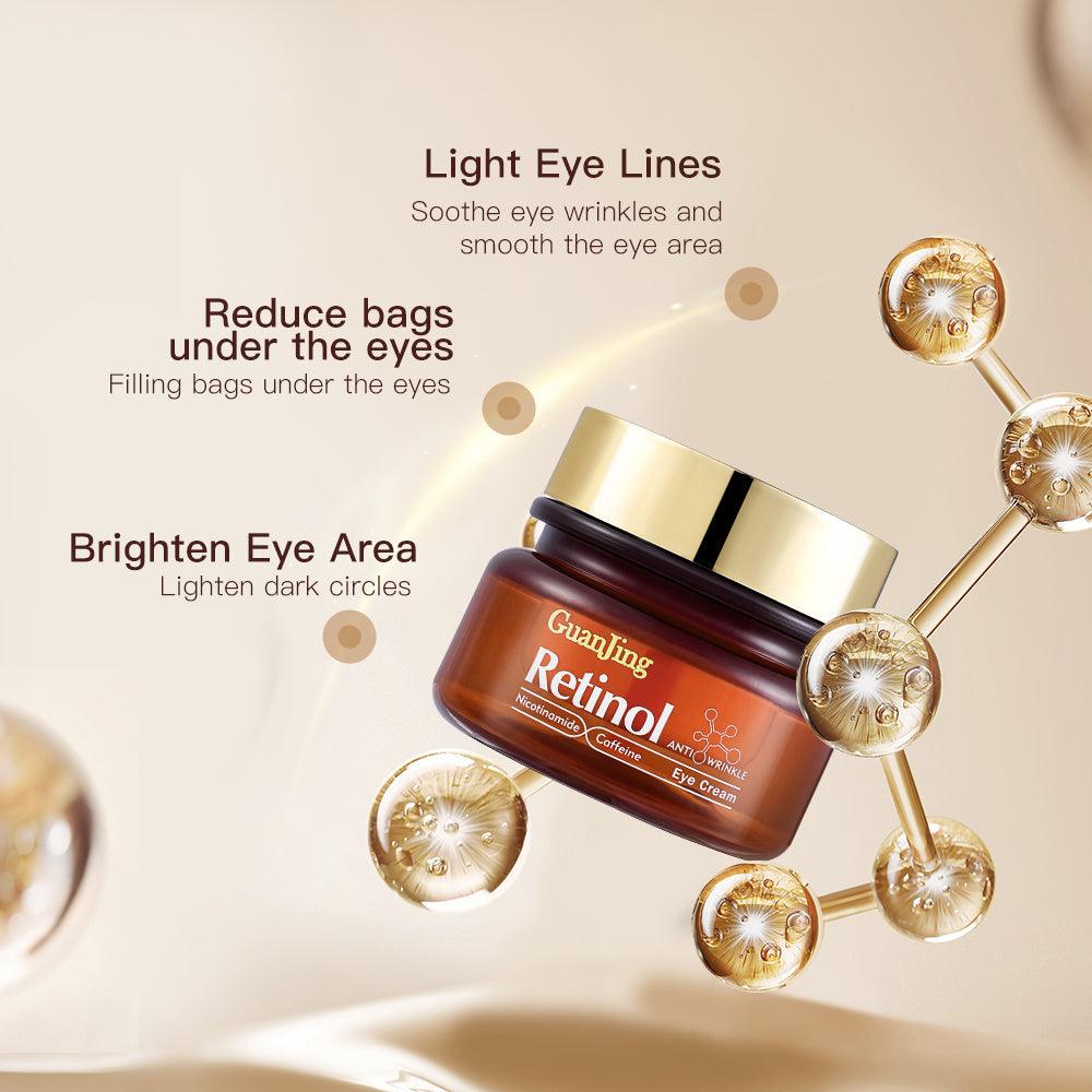 GUANJING Natural Skincare Retinol Eye Cream Vegan Organic Anti Aging Moisturizer Anti - wrinkle Skin Whitening Retinol Eye Cream - MANDOTOS
