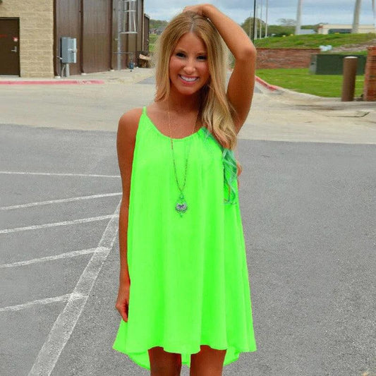 Seaside Chiffon Sundress - MANDOTOS