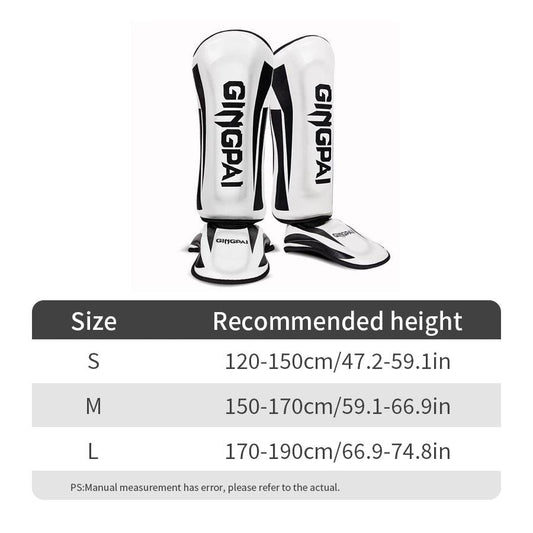 Kickboxing Boxing Shin Guard Pads Muay Thai Martial Arts Sanda Wushu Leg Protector Taekwondo Ankle Guards - MANDOTOS