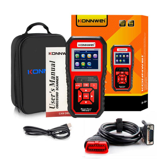 KW850 OBD2 CAN BUS Code Reader car engine fault code detector scanner - MANDOTOS