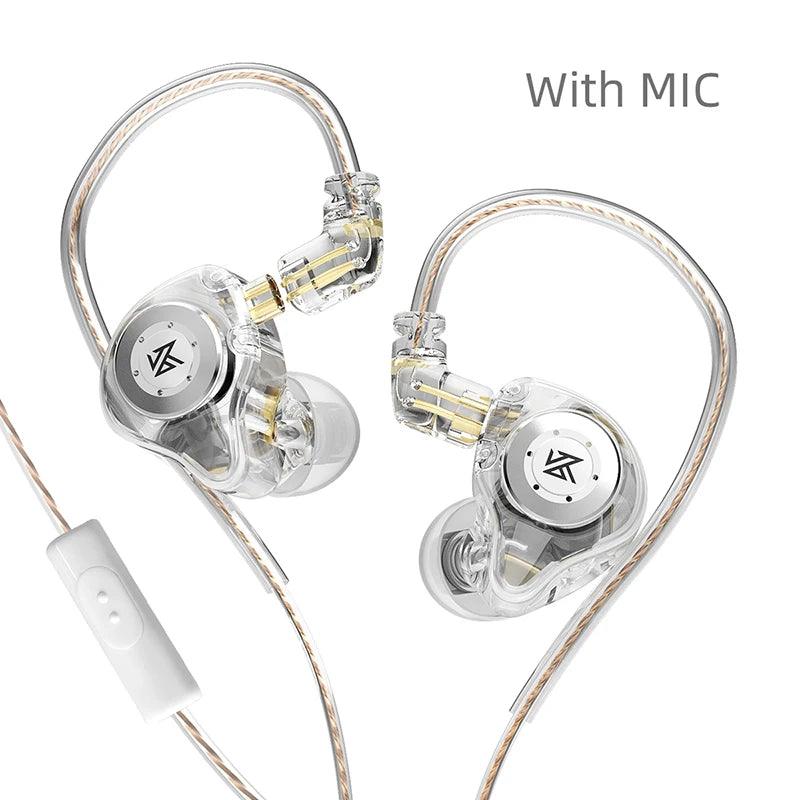 KZ EDX Pro Earphones Dynamic In Ear Monitor HiFi Wired Headphones Bass Stereo Game Music Earplugs Noice Cancelling Headset - MANDOTOS