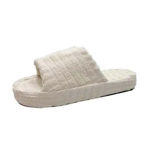 Ladies' Plush Slip - On Slippers - MANDOTOS