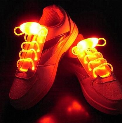 Led Sport Shoe Laces Glow Shoe Strings Round Flash Light Shoelaces - MANDOTOS