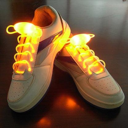 Led Sport Shoe Laces Glow Shoe Strings Round Flash Light Shoelaces - MANDOTOS
