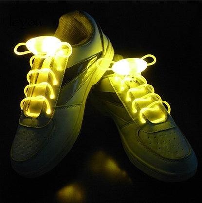 Led Sport Shoe Laces Glow Shoe Strings Round Flash Light Shoelaces - MANDOTOS