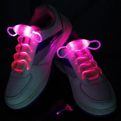 Led Sport Shoe Laces Glow Shoe Strings Round Flash Light Shoelaces - MANDOTOS