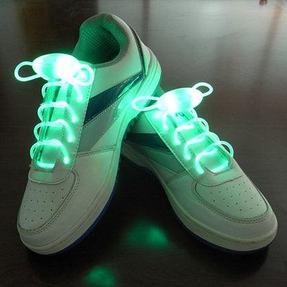 Led Sport Shoe Laces Glow Shoe Strings Round Flash Light Shoelaces - MANDOTOS