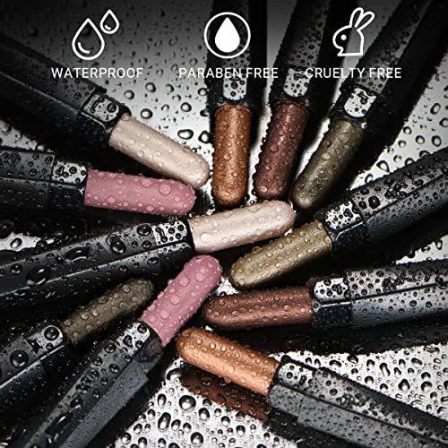 LUXAZA 6PCS Shimmer Neutral Brown Eyeshadow Stick Makeup Set - MANDOTOS