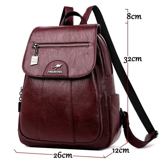Luxury Embossed Leather Backpacks - MANDOTOS