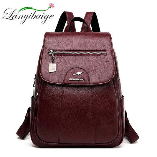 Luxury Embossed Leather Backpacks - MANDOTOS