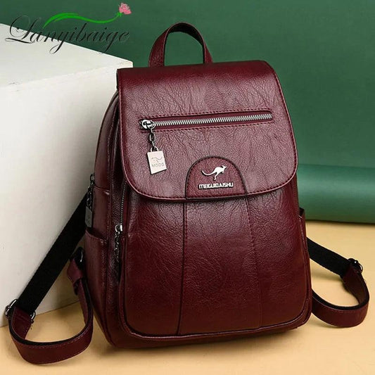Luxury Embossed Leather Backpacks - MANDOTOS