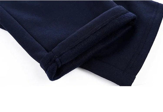 Men's autumn and winter sports set hooded casual cardigan jacket outdoor thickened warm sports shirt+pants two-piece set - MANDOTOS