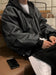 Men's Hooded Leather Jackets - MANDOTOS