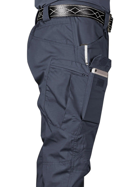 Men's Outdoor Multi Functional Tactical Pants, Multi Pocket Outdoor Hiking Sweatpants, Water-repellent, wear-resistant - MANDOTOS