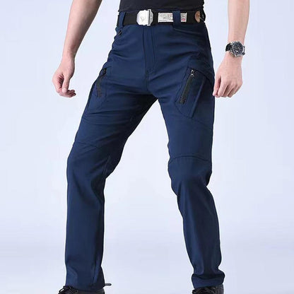 Men's Spring Autumn Tactical Cargo Elastic Pants Combat Trekking Hiking Camping Climbing Run Sport Cycling Work Outdoor Trousers - MANDOTOS