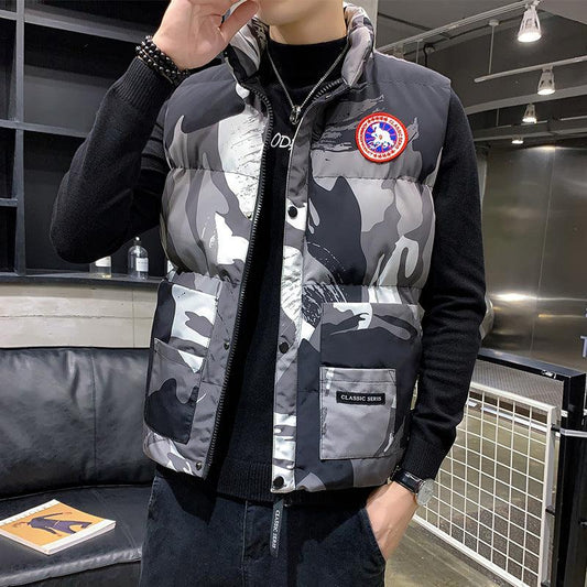 Men's Winter Down Cotton Warm Vest Jacket - MANDOTOS