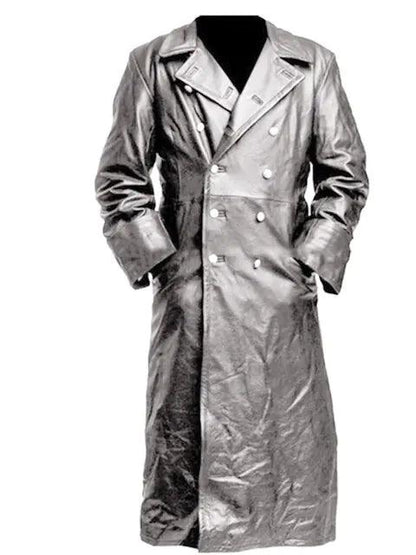Midnight Leather Trench - MANDOTOS