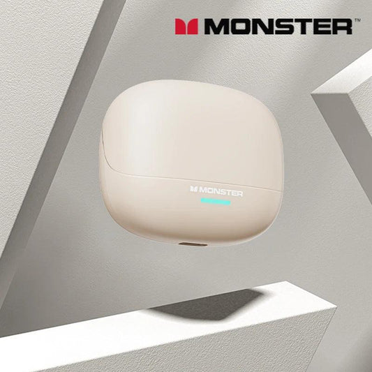 Monster MQT52 Wireless Bluetooth 5.4 Earphones Long Battery Life Gaming Headphones Dual Mode HIFI Stereo Sound Headset With Mic - MANDOTOS