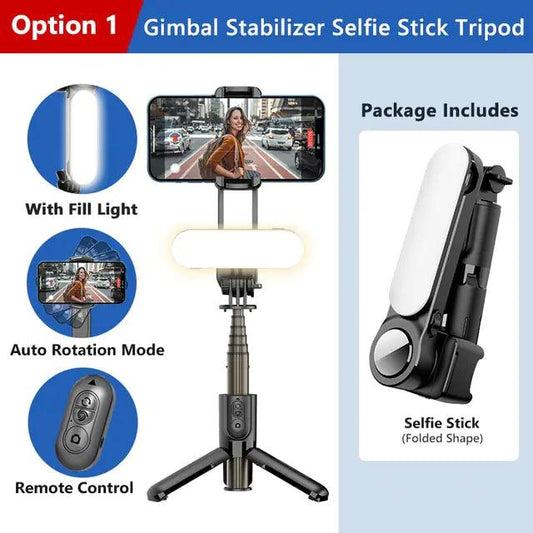Multi-Function Phone Stabilizer & Bluetooth Light - MANDOTOS