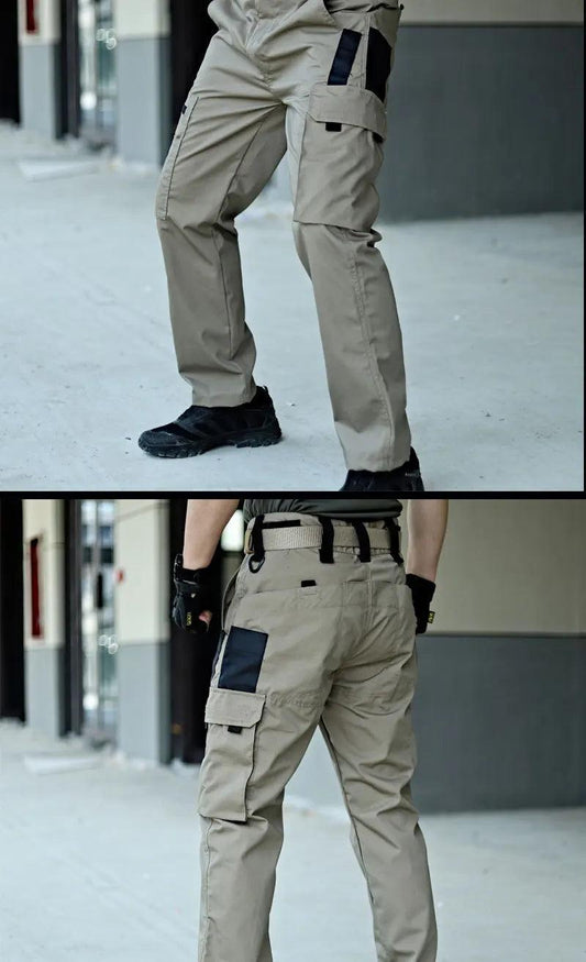 New Tactical Work Pants Men Outdoor Cargo Trousers Multi-pocket Waterproof Pant Autumn Spring Outdoor Workwear Hiking Trousers - MANDOTOS